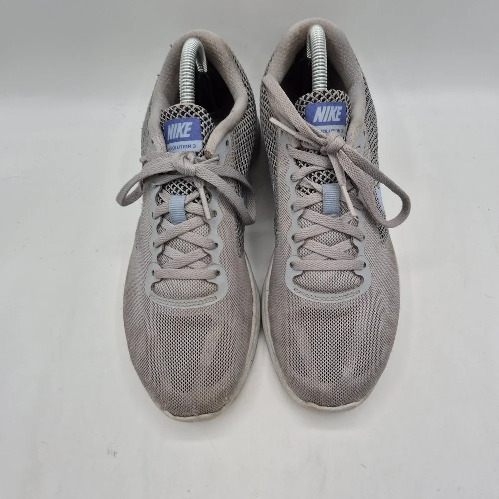 Nike Revolution 3 Shoes Womens Size 8.5 Gray Mesh Running Sneakers 819303-014